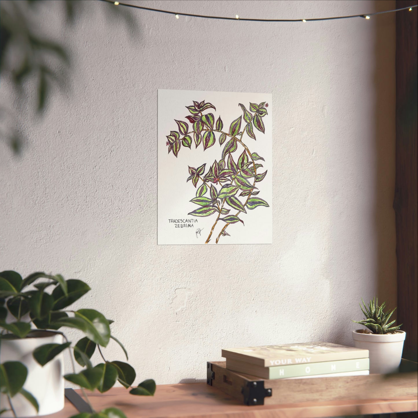 Tradescantia Zebrina Art Print