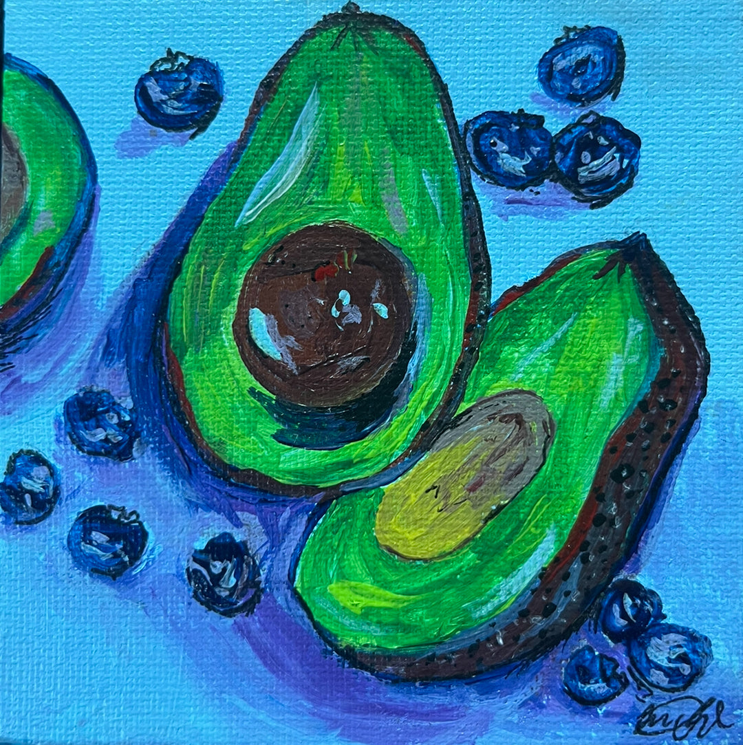 Avocado & Blubs Original Artwork