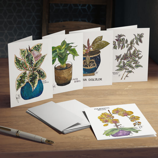 Houseplant Multi-Design Greeting Cards (5-Pack)