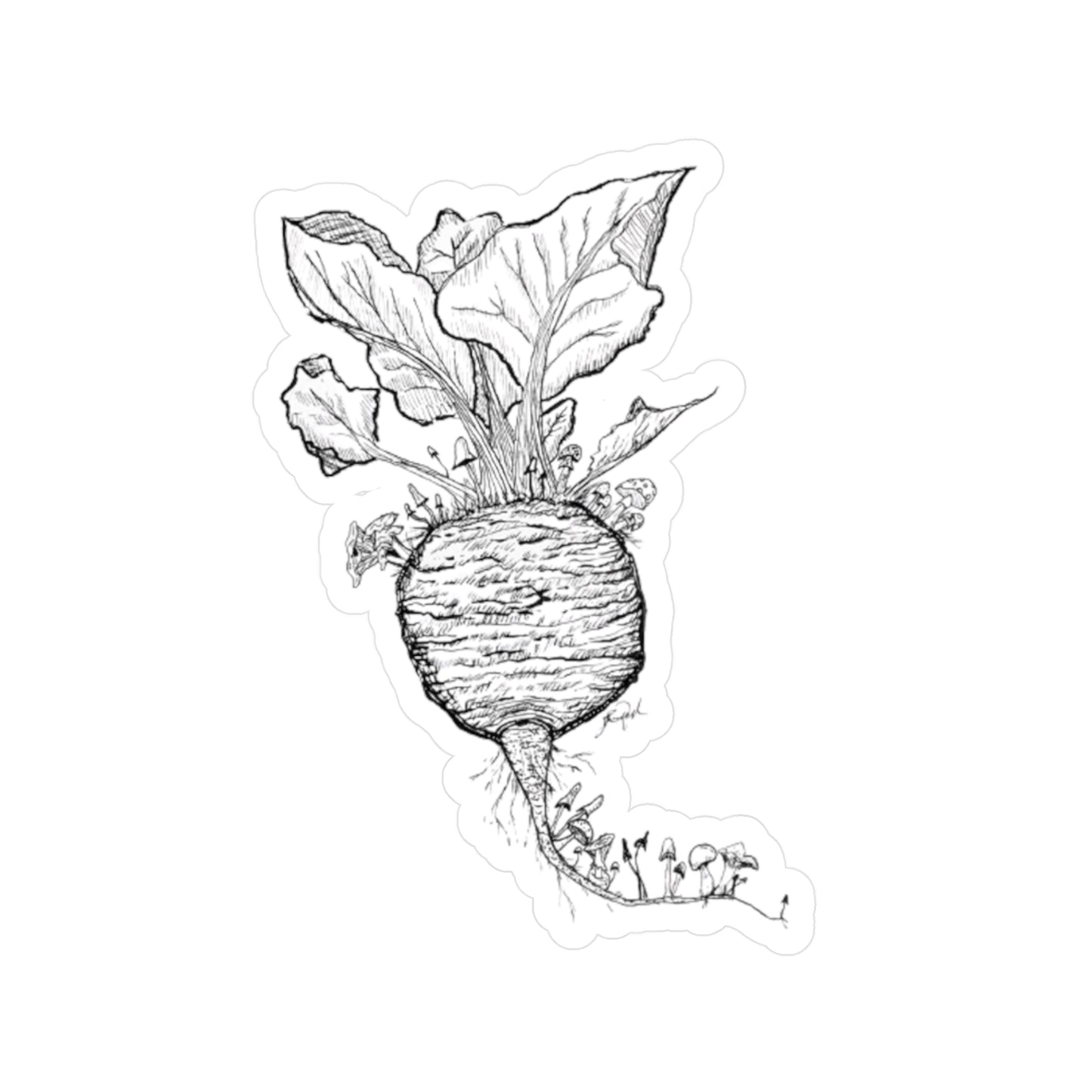 Beet's Mycology Kiss-Cut Sticker