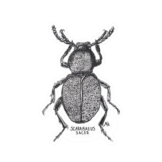 Scarabaeus sacer Kiss-Cut Sticker